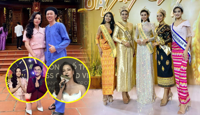 Ảnh hot sao Việt 8/9: Thùy Tiên đọ sắc cùng 4 Miss Grand