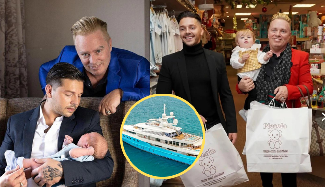 Cặp đôi LGBT tỷ phú mua du thuyền 70 tỷ tặng con trai mới sinh