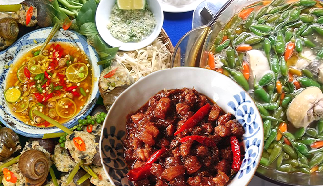 Những món ăn dễ làm ngày mưa: Thịt ba rọi xào mắm ruốc ngon hết sảy