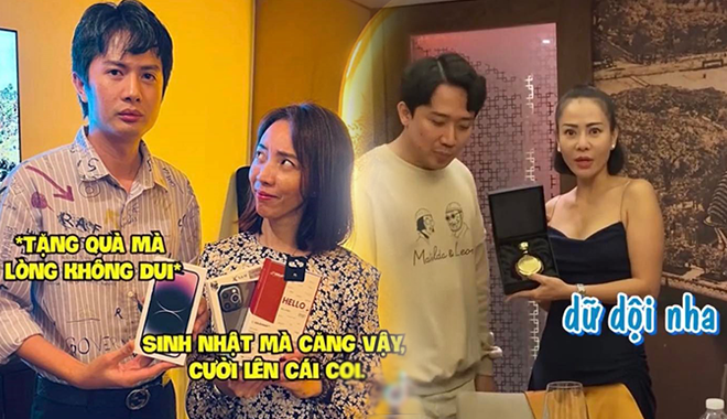 Quà sinh nhật sao Việt tặng đồng nghiệp: Trấn Thành khiến Thu Minh sốc