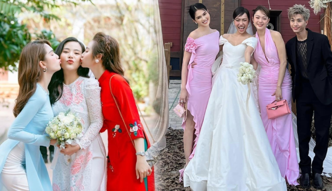 Thời trang đi ăn cưới của Ngọc Trinh: Đẹp đến mức lấn lướt cô dâu
