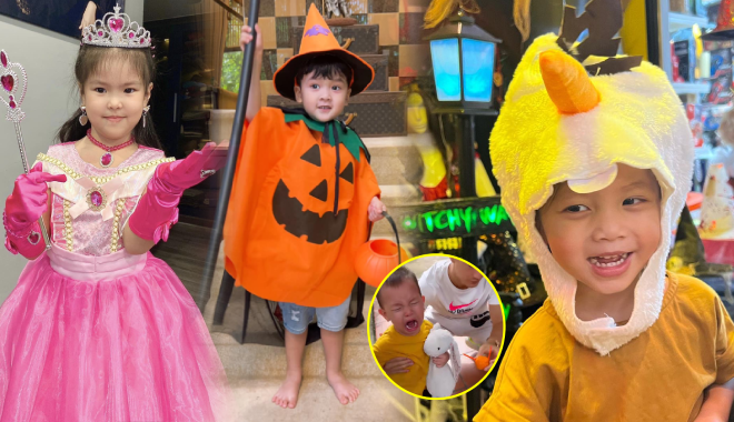 Nhóc tì Vbiz háo hức đón Halloween sớm: Polo Huỳnh cosplay cưng xỉu