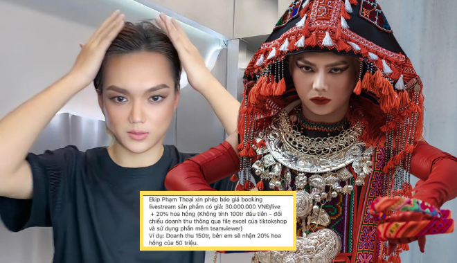 Rộ cát-xê và yêu cầu làm việc không khác gì celeb của Phạm Thoại 