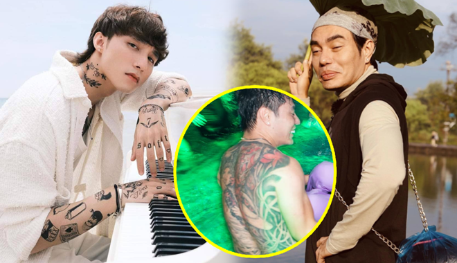 Sao nam Việt xăm mình kín người: Dương Lâm in mực cả tấm lưng