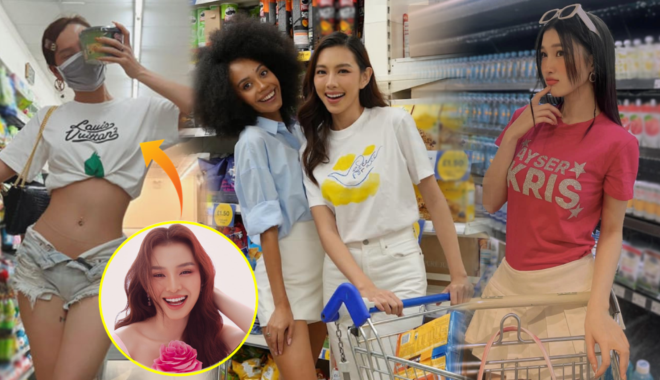 Thời trang đi siêu thị của sao Việt: Phương Trinh Jolie khoe eo