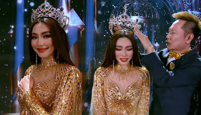 Thùy Tiên bật khóc trong màn final walk tại chung kết MGI 2022