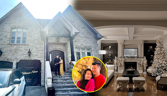 Cặp đôi Việt sắm nhà 61 tỷ ở Canada sau 7 năm cùng nhau phấn đấu