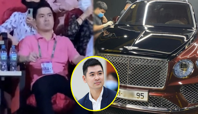 Chồng thiếu gia Đỗ Mỹ Linh đi siêu xe hơn 25 tỷ đến cổ vũ đội bóng