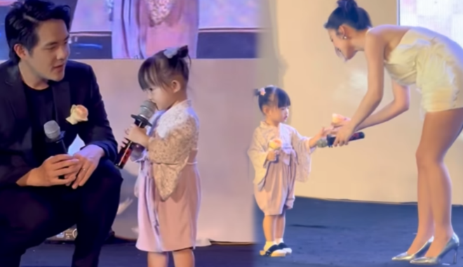 Con gái Đông Nhi tự tin biểu diễn trước hàng trăm khán giả