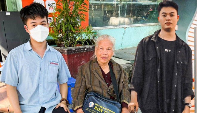 Làm mất 400 tờ vé số, bà cụ U80 được cậu trai chở đi kiếm trong đêm