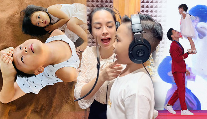Hai nhóc tì nhà nòi của "O Sen" Ngọc Mai: Mẹ dạy nhạc, ba truyền xiếc