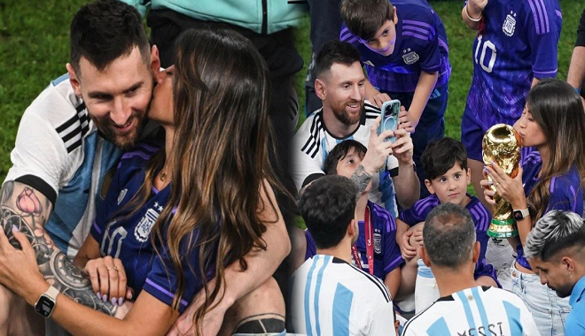 Messi vô địch vẫn phải chụp ảnh sống ảo cho "nóc nhà": Tình bể bình!