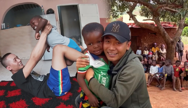 Quang Linh Vlog nhận cả trăm trẻ mồ côi tại châu Phi làm con nuôi