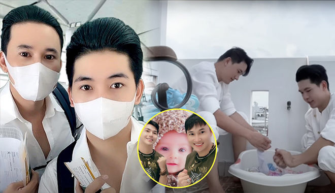 Thanh Đoàn - Hà Trí Quang khởi hành sang Thái Lan đón con song sinh