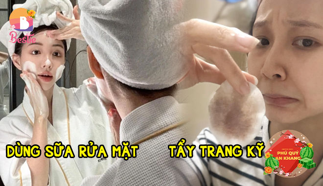 3 bước giúp da sạch sâu cho ngày makeup: Giữ bông tẩy trang trong 30s