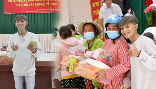 Hồ Văn Cường tổ chức tặng quà cho bà con khó khăn dịp Tết Quý Mão