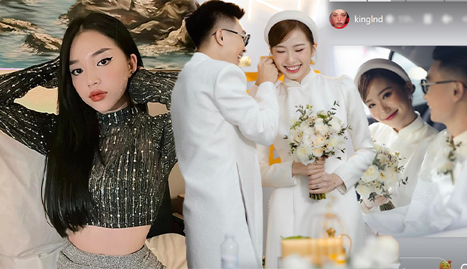 Huyền 2k4 và Bụt khoe ảnh cưới: Linh Ngọc Đàm có phản ứng bất ngờ