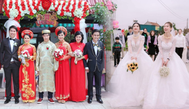 Khi anh chị em ruột rủ nhau cưới cùng ngày: Có đám mời 112 bàn