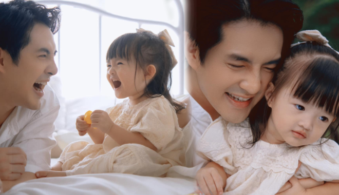 Ông Cao Thắng khoe ảnh mừng sinh nhật bên con gái: Bố con như bản sao