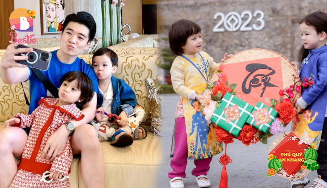 Loạt khoảnh khắc đáng yêu của cháu nội Bầu Hiển: Thừa hưởng gen trội