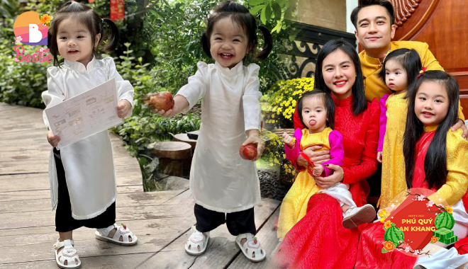 Vân Trang tuyển được hai cô phục vụ nhí siêu cưng chạy bàn mùa Tết