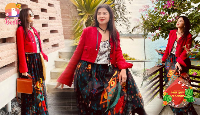 Vợ Shark Bình lên gu thời trang, thay đổi style Hàn Quốc đón Tết
