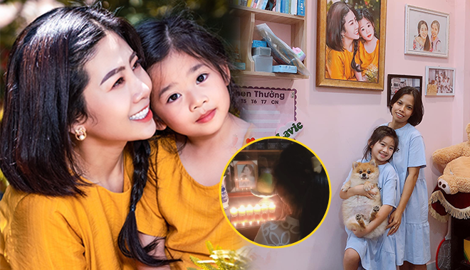 Không gian sống của bé Lavie: Treo ảnh chụp với người mẹ quá cố