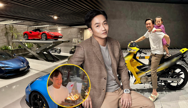 Cường Đô La được tặng xe máy, con trai chuẩn bị bánh sinh nhật tuổi 41