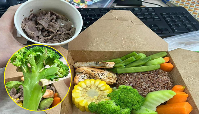 Cô nhân viên văn phòng "hết hồn" vì sinh vật lạ trong phần ăn healthy 