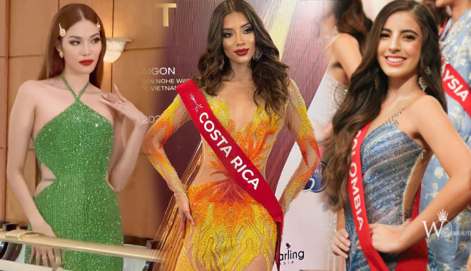 Dàn thí sinh Miss Charm 2023 xuất hiện ở thảm đỏ: Colombia sáng ngời