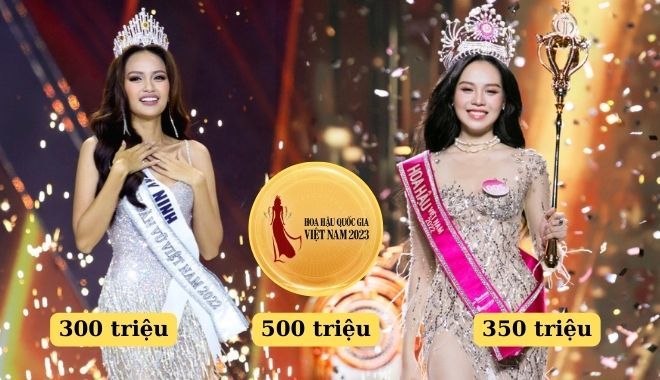 Đọ tiền thưởng các sân chơi nhan sắc Việt: Có cuộc thi trao nửa tỷ