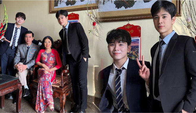 Khoe ảnh gia đình, 2 anh em thu hút sự chú ý vì gen nhà quá mạnh