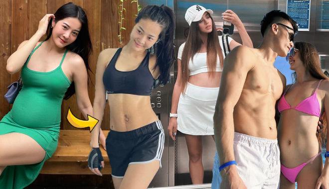 Loạt hot mom vừa "hợp vía" bầu còn về dáng thon gọn cực nhanh sau sinh