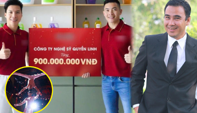 MC Quyền Linh "thưởng nóng" Quốc Cơ - Quốc Nghiệp 900 triệu