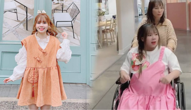 Múi Xù ngồi xe lăn vì tăng 30kg khi mang thai, hào hứng đi sắm đồ 