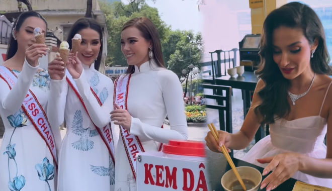 Top 3 Miss Charm 2023 "nhập gia tùy tục": Ăn mắm tôm, hát tiếng Việt