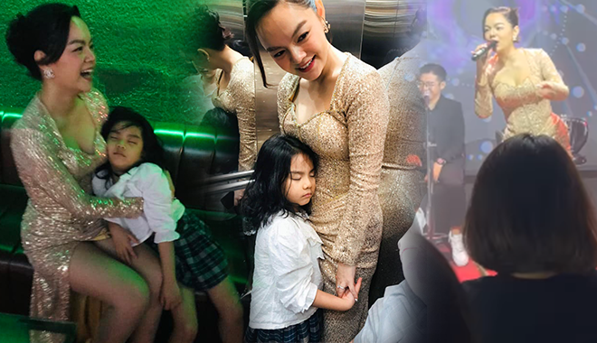Phạm Quỳnh Anh tất bật chạy show đêm: Con gái chờ mẹ đến ngủ gật