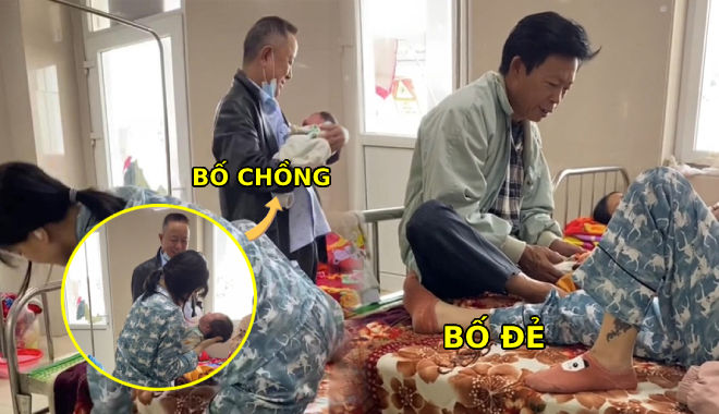 Vừa mới sinh, cô gái may mắn được cả bố chồng lẫn bố đẻ chăm sóc