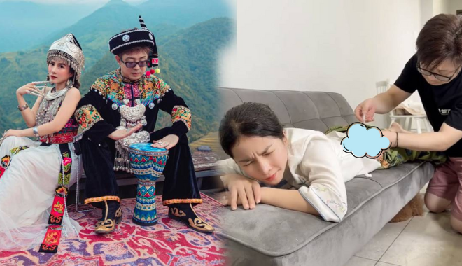 Bà Nhân Vlog được chồng đồng hành trên con đường tìm con