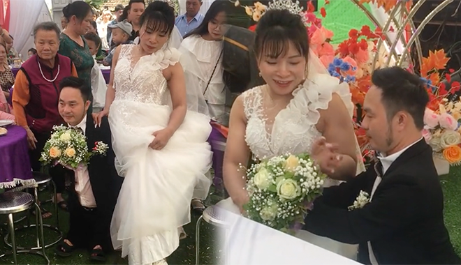Cảm động rơi nước mắt trước lễ cưới của cặp đôi khiếm khuyết