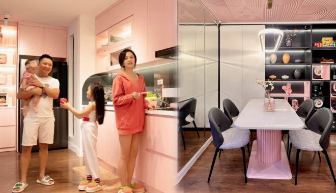 Chồng chi 700 triệu tặng vợ ngôi nhà màu hồng đẹp như phim Hàn Quốc