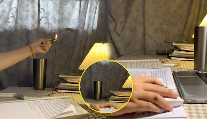 Cô gái đu trend "học trong một nén nhang" khiến netizen trầm trồ