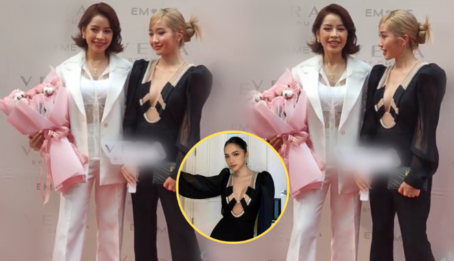 Khánh Huyền 2K4 diện váy áo đụng hàng Hương Giang dự sự kiện