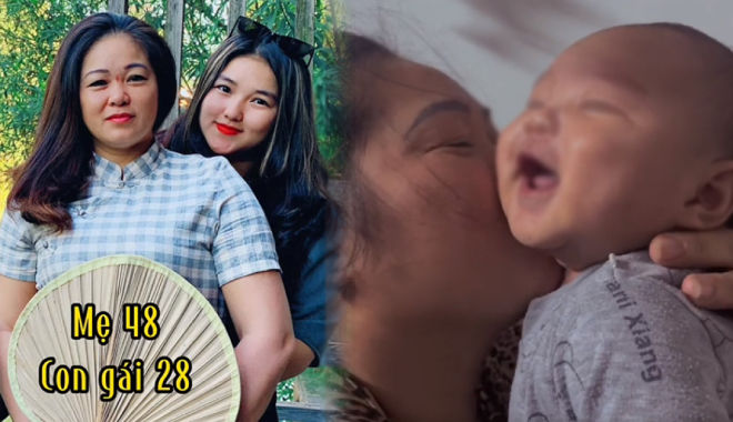Mẹ U50 mới sinh thêm em, con gái 28 tuổi vỡ òa khi lên chức chị