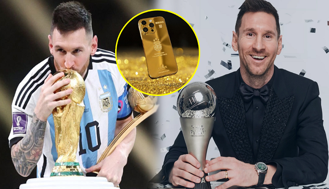 Messi chơi lớn: Chi 5 tỷ đồng tặng điện thoại mạ vàng cho đồng đội