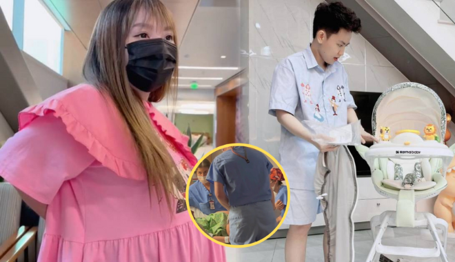 Múi Xù "chốt sổ" trước ngày lâm bồn: mẹ bầu tăng 30kg, Bi Bảo háo hức 