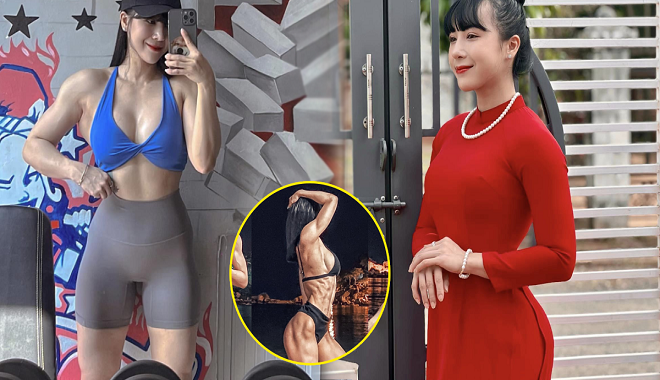 Nữ PT 9X sở hữu cơ bắp cuồn cuộn, từng tăng 20kg vì tập gym