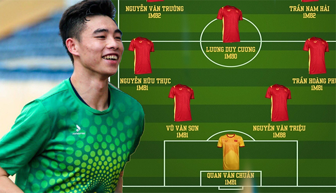 Tuyển U23 Việt Nam "mới toanh" gây sốt với đội hình toàn 1m80