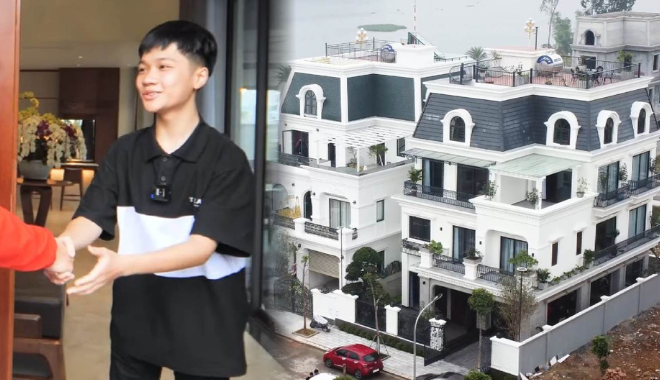 "Ú òa" cậu bé 15 tuổi sở hữu biệt thự chục tỷ, tự tay thiết kế từ A-Z