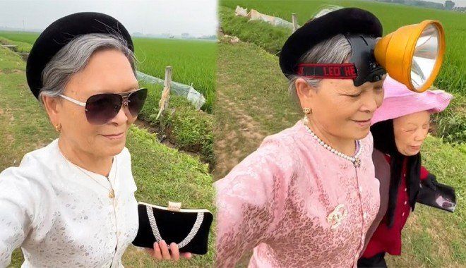 Chỉ với đồ bà ba, cụ bà đã vượt mặt gen Z khi đu trend thay outfits